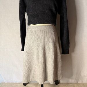 Adrienne Vittadini Gray A-Line Skirt